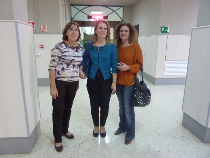 Con Nuria del Sanz y su hermana
